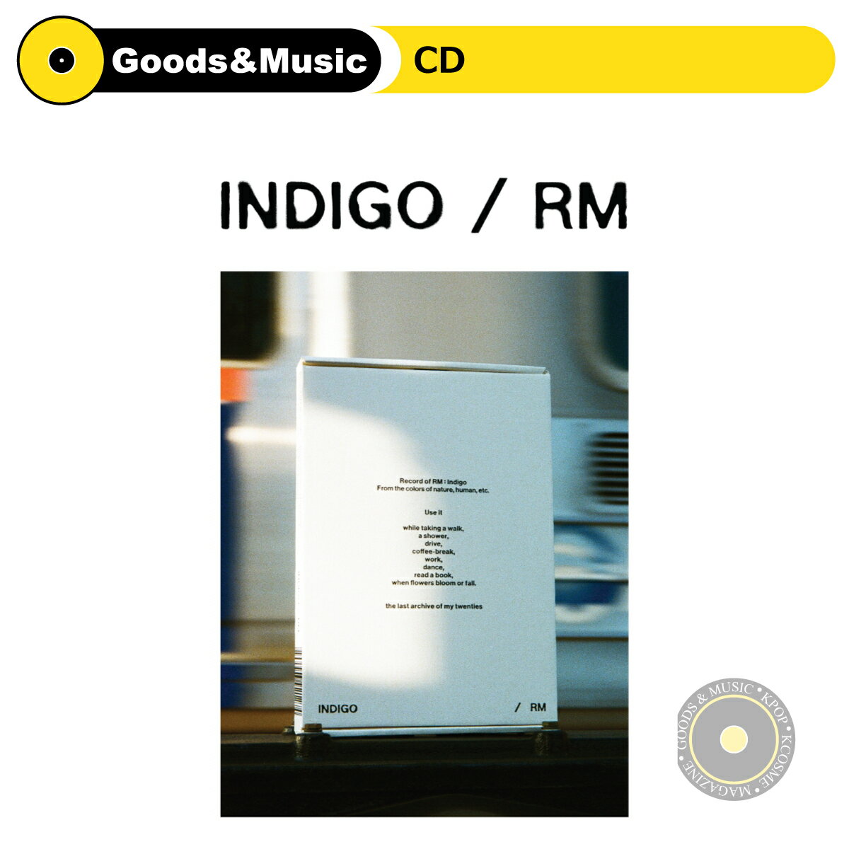 【BOOK EDITION】【店舗限定特典付】【和訳選択】BTS RM INDIGO 1ST SOLO ALBUM 防弾少年団 バンタン ナムジュン ソローアルバム【弊店限定特典】【ポスター付】【安心国内発送】