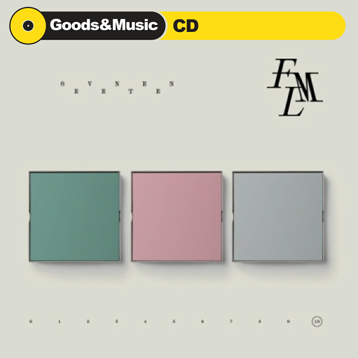 楽天Goods ＆ Music【3種セット】【WEVERSE特典付】【ポスター3種付】【和訳選択】SEVENTEEN FML 10TH MINI ALBUM セブンティーン 10集ミニアルバム【弊店限定特典】【安心国内発送】