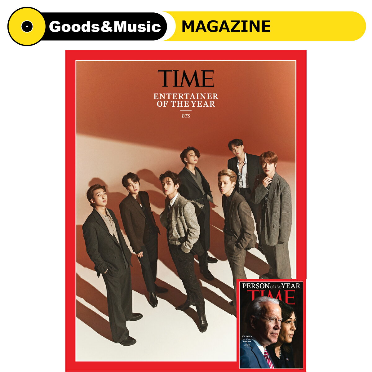 【米国版】【和訳選択】2020年 12月 21日～28日版 TIME BTS (INNER COVER) BIDEN COVER 画報 インタビュー 韓国 雑誌 マガジン KOREAN ..