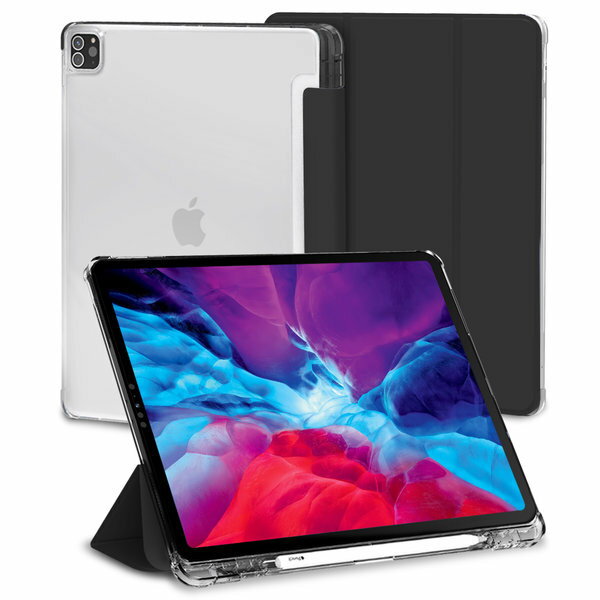 iPad Pro 4世代 12.9 透明 カバー スタンド ケース