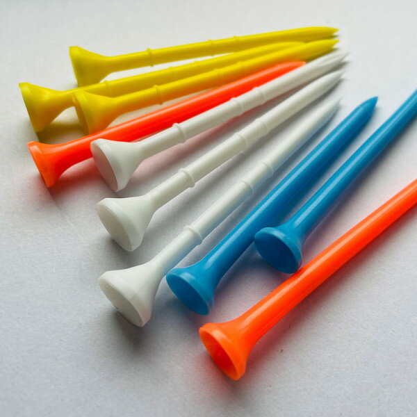 プラスチックゴルフティー100個入り(ジッパーパック包装)