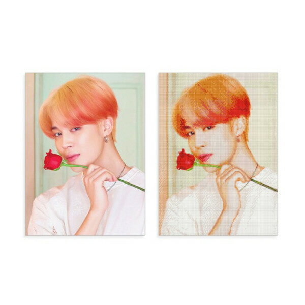 宝石クロスステッチ BTSシリーズ1 Jimin 40x50cmキャンバス型