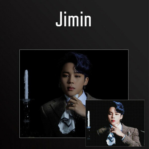 宝石クロスステッチ BTSシリーズ3 Jimin 40x50cmキャンバス型