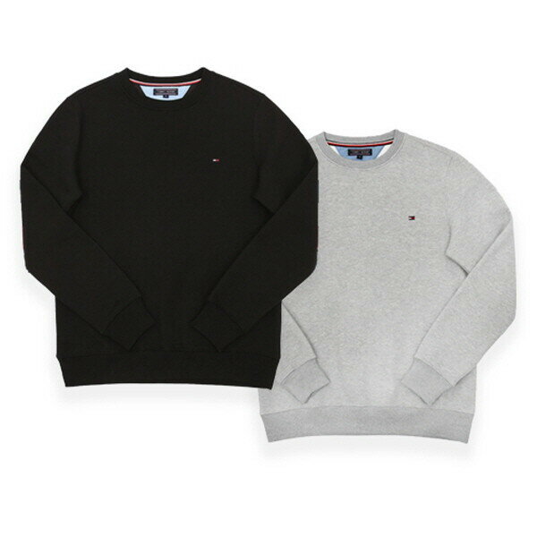 トミーヒルフィガー スモールロゴ フレンチテリー ベーシック マンツーマンTシャツのサムネイル