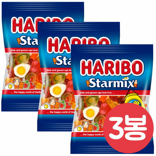 ハリボー スターミックス 100gx3袋/オキオ/ダムラ/トロリー/ゼリーの商品画像