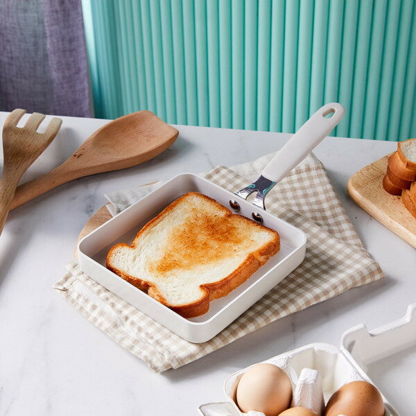 ブラン ミニ セラミックコーティング 卵焼き トーストフライパン 15cm