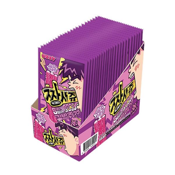 おいしいお菓子 チャンシジュ ブドウ味 ゼリー 1.8kg (45g x 24袋入) 1箱/キッズウェル-の商品画像