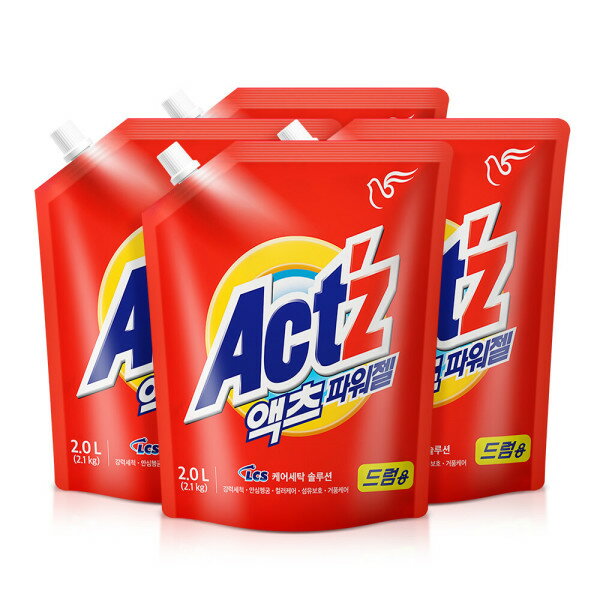 液体洗濯洗剤 アクツドラム 2L 4個