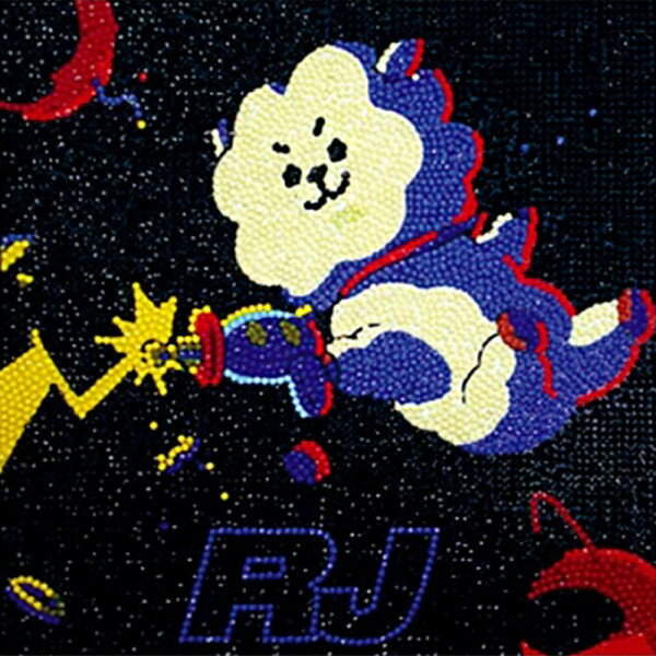 DIY宝石クロス BT21 スクワッド RJ 25x25