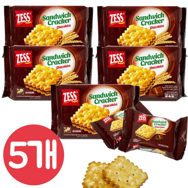 楽天Gmarket JAPANジェス サンドイッチクラッカーチョコ味180gx5個/チョコチップ/スニーカー/米菓子/シリアル/カンチョ/ペペロ