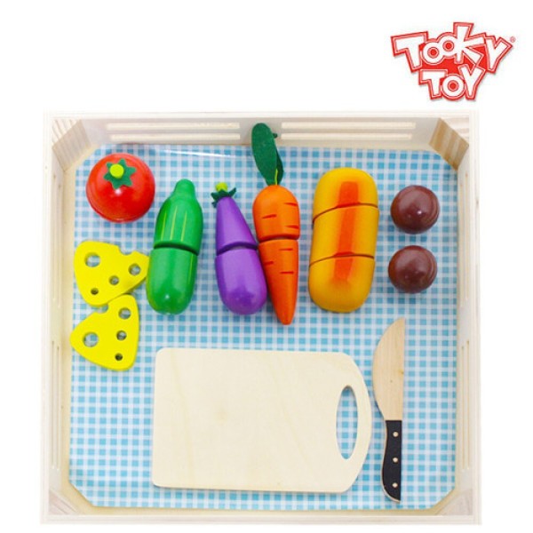 楽天Gmarket JAPAN（トゥキトイ） 野菜カッティング（015）/玩具パズル/子供パズル/パズルおもちゃ/子供用パズル/パズル合わせ