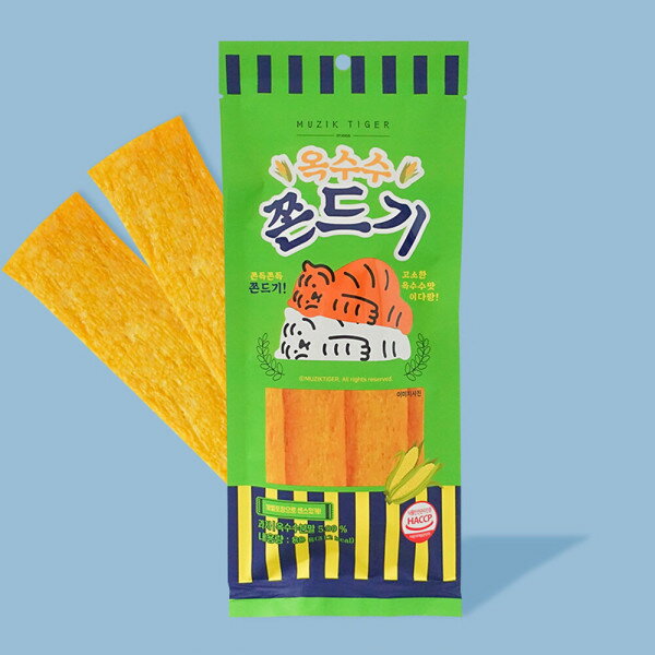 無職タイガー とうもろこし チョンドゥギ 88g/米菓子/麦菓子/オートミール/五穀クッキー/オート麦/こんにゃく/チョンドゥク/薬菓