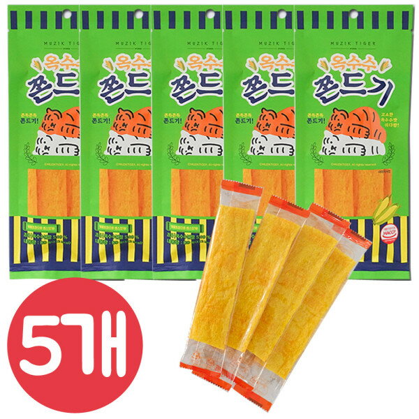 無職タイガー とうもろこし チョンドゥギ 88gx5個/ポテト/ポカチップ/プリングルズ/セウカン/菓子/昔のお菓子