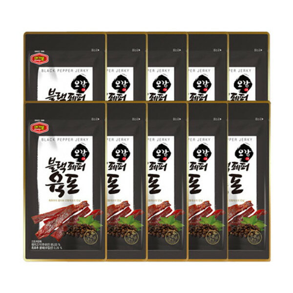 ブラックペッパージャーキー 25g x 10入 (おやつ/おつまみ)