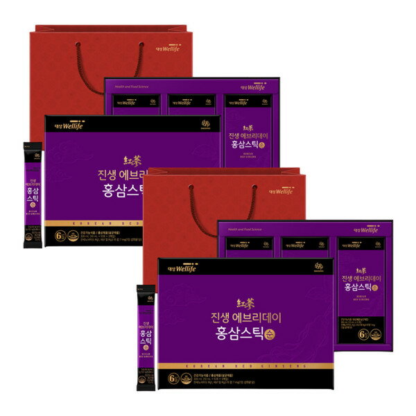 ジンセンエブリデイ 紅参スティック 純10ml x 30包 x 2セット(2ヶ月分)