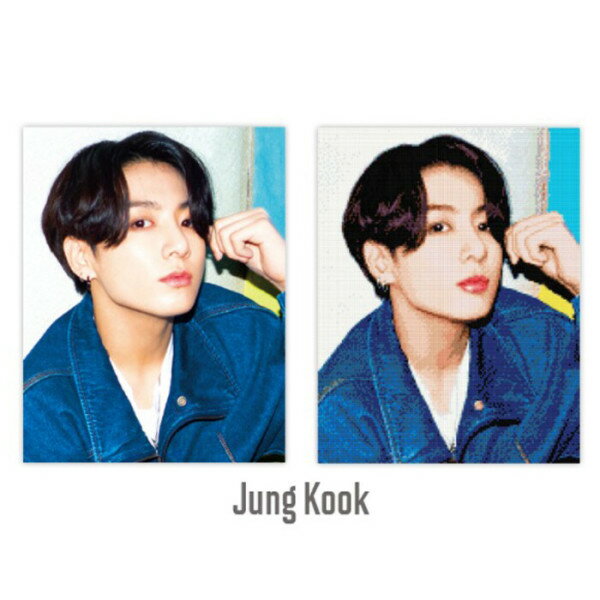 宝石クロスステッチ BTSシリーズ4 JungKook 40x50cmキャンバス型