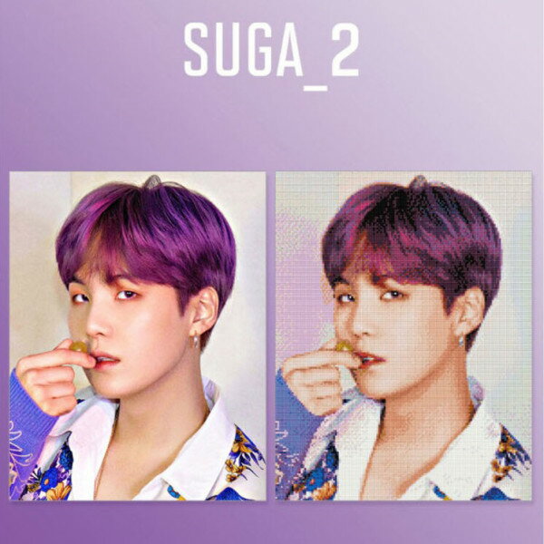 宝石クロスステッチ BTSシリーズ2 SUGA 40x50cmキャンバス型