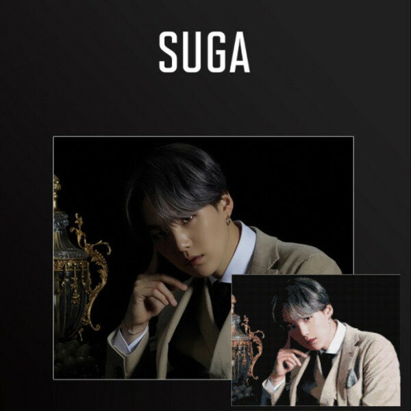 宝石クロスステッチ BTSシリーズ3 SUGA 40x50cmキャンバス型