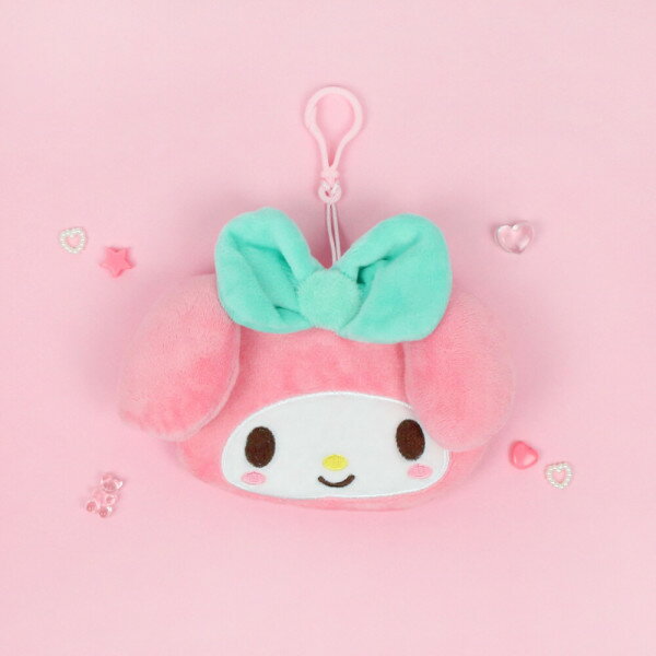 マイメロディ コイン財布 イヤホンポーチ キーリング バッグハンガー
