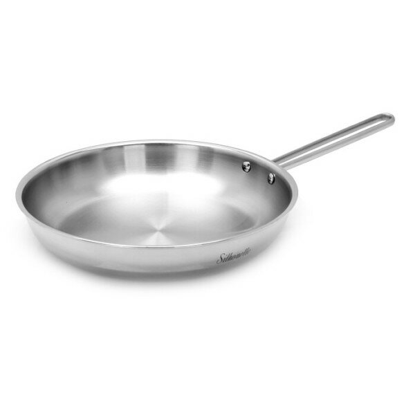 ハンイルステン シルエット IH 丸5重 ステン フライパン 28cm