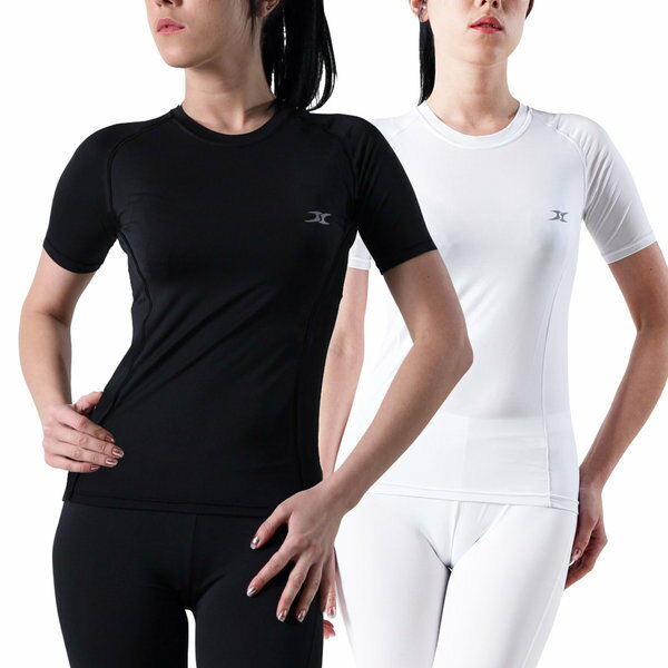 機能性半袖 ヨガ服 ジム服 ピラティス服 女性スポーツウェアのサムネイル