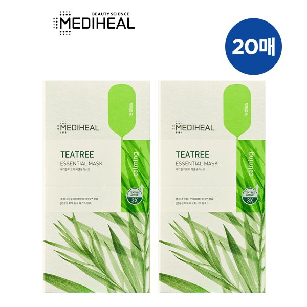 メディヒール ティーツリー エッセンシャル マスク 20枚 (リニューアル)のサムネイル