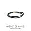 ȥ ǥ slim layered men bracelet black