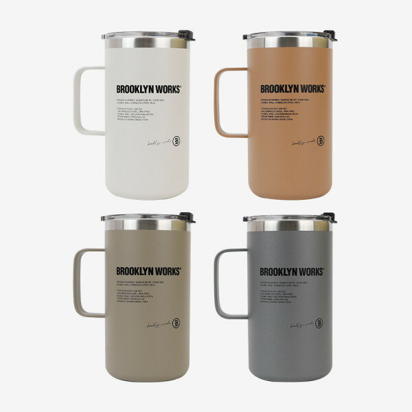 BW_ ブルックリンワークス ステンレス ダブルウォール 二重 マグカップ-532ml