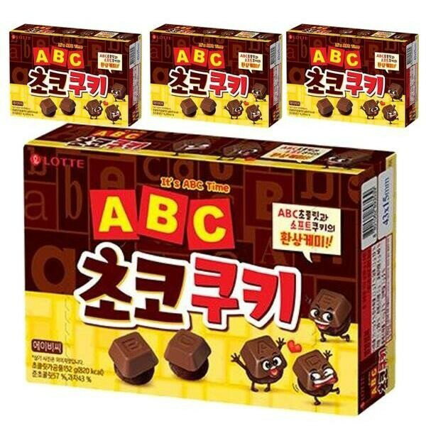 ロッテ製菓 ABCチョコクッキー 152g 4個の商品画像