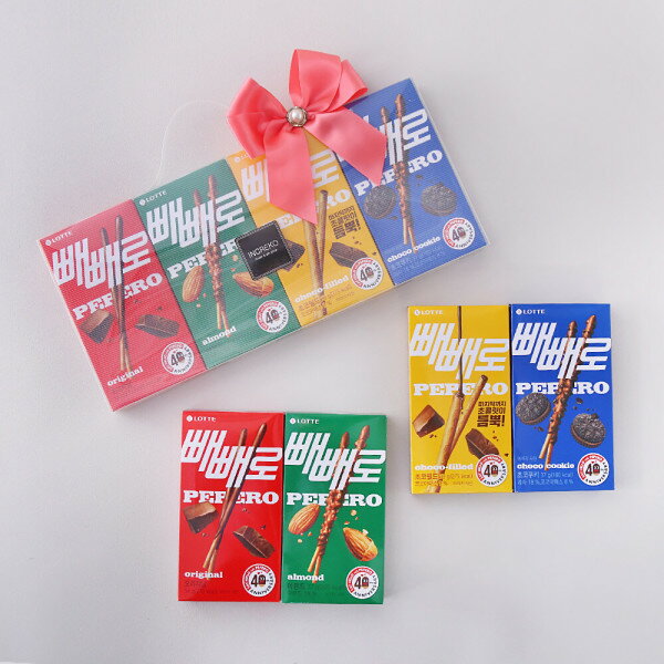 【Pocky Day！】 ペペロ 長方PP 4味4箱 棒菓子 デイ プレゼントの商品画像