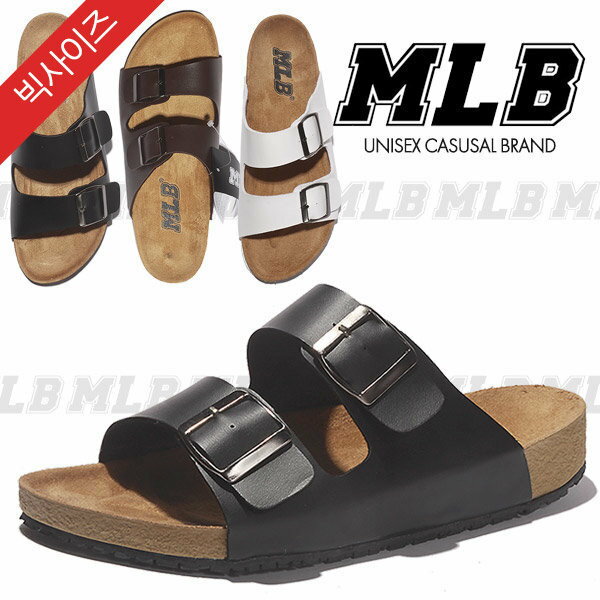 285~295mm ビッグサイズ メンズサンダル 夏 スリッパ MLBツーバンド