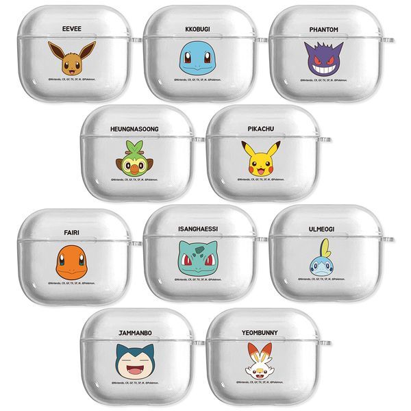 ポケモン AirPods 第3世代 透明ゼリーケース ピカチュウ