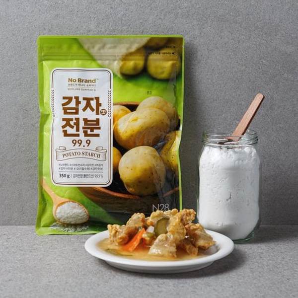 상품상세 ■ 상품명 :&nbsp;노브랜드 감자맛전분99.9 350g &nbsp; ■ 내용량 : 350g&nbsp; &nbsp; ■ 원재료 및 함량 : 하단 상세이미지 참고