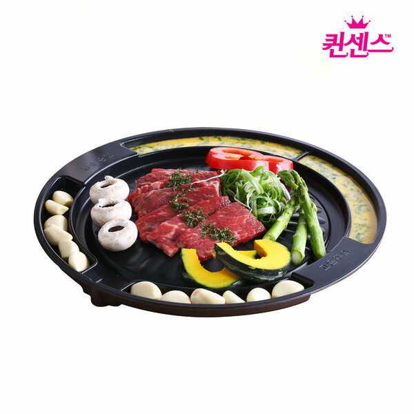 韓国産 一人酒焼きフライパン 円形鉄板/サムギョプサル鉄板