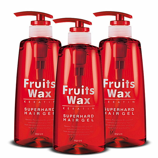 フルーツワックス ケラチン スーパーハード ヘアジェル 500ml×3個