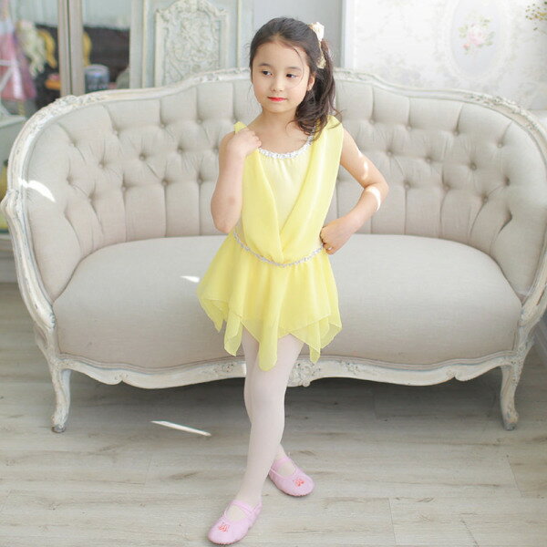 116 アテネシフォン 黄色 幼児 子供 女の子 キッズ 子供 バレエ服