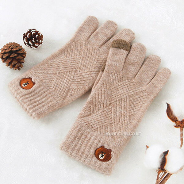 ꥪ LINE FRIENDS/BRAUN/Knit Gloves