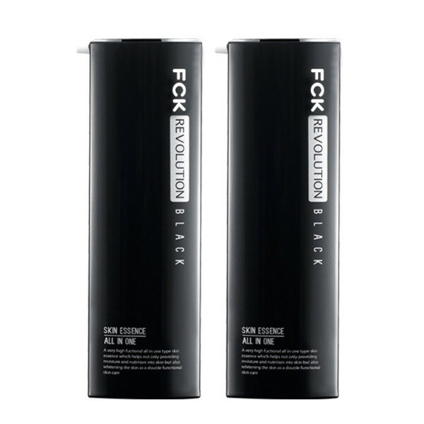 レボリューションブラック スキンエッセンス オールインワン 130ml 1 + 1 / メンズ化粧品 スキンローション エッセンス