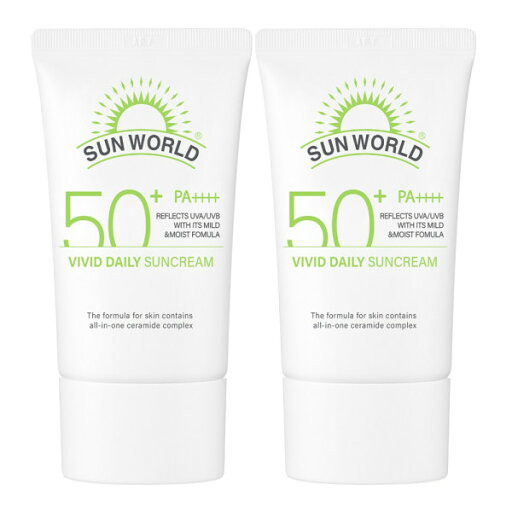 サンワールド ビビッド デイリー 日焼け止め 1 + 1 / SPF50 + PA +++ 50ml 紫外線遮断 機能性 サンワールド ビビッド デイリー 日焼け止め 1 + 1 / SPF50 + PA +++ 50ml 紫外線遮断 機能性