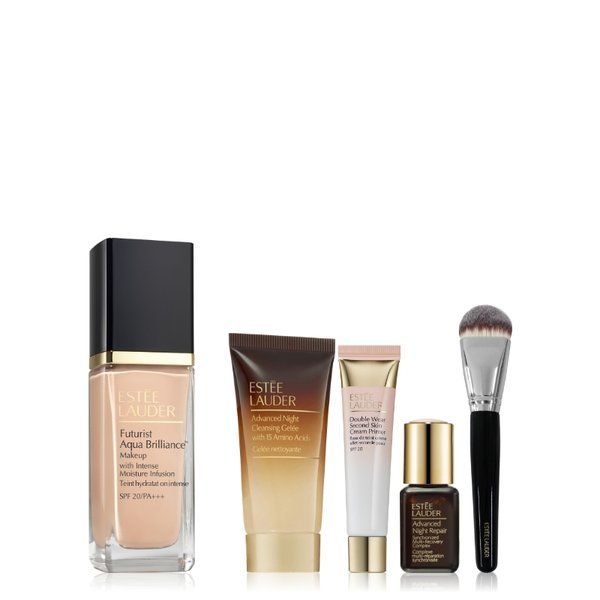 Estee Lauder 1月 フューチャーリストファンデーションセット(+デラックス3種ブラシ贈呈) (贈呈なくなり次第終了)