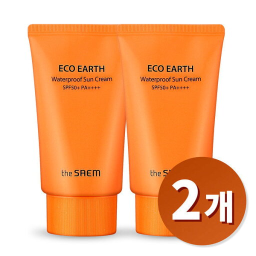 ザ·サム エコアース ウォータープルーフ 日焼け止め 50g x2個/水分タイプ ザ·サム エコアース ウォータープルーフ 日焼け止め 50g x2個/水分タイプ