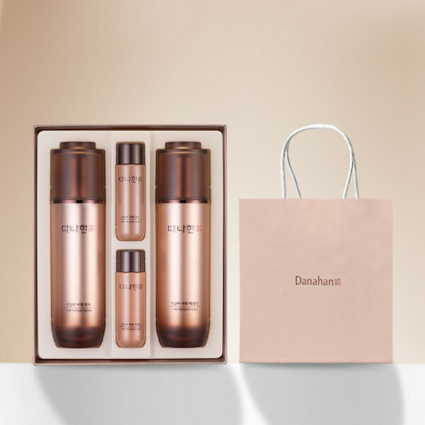 danahan Ginseng Seed Secret 2types Set (Toner + Emulsion) + Shopping Bag