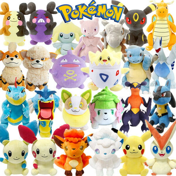 ポケモンぬいぐるみ ピカチュウ ルカリオ 亀王 シックステイル ギャラドス タングリ ハンカリアス モルペコ ミュッツ ブラッキー 愛着 ミュ