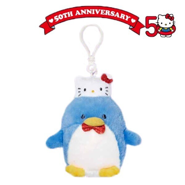 ハローキティ 50周年 人形 サンリオ タキシードサム キーリング バッグハンガー