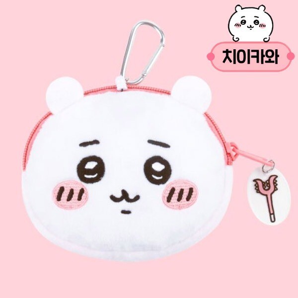 キャラクター モンジャッキ チイカワ コイン財布 バッグハンガー 人形 13cm