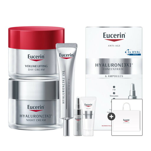 【Eucerin】 ハイアルロン オールインワン 3種 特別企画セット(アイクリーム/ナイトクリーム/コンセントレイト)+ギフト 贈呈品なくなり次第、贈呈終了 【Eucerin】 ハイアルロン オールインワン 3種 特別企画セット(アイクリーム/ナイトクリーム/コンセントレイト)+ギフト 贈呈品なくなり次第、贈呈終了