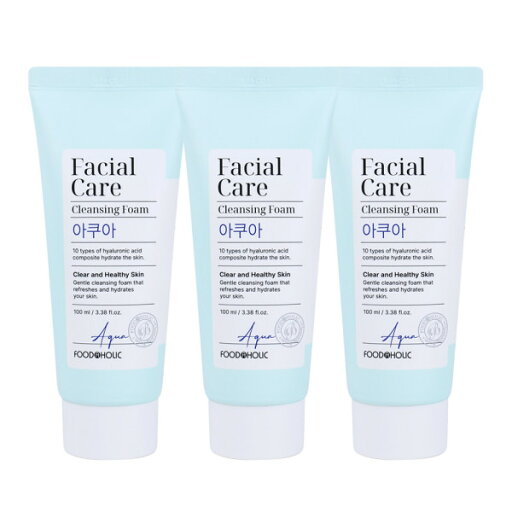 Foodaholic/Facial/Care/Cleansing Foam/Aqua/100ml/Hyaluron/Cleanser Foodaholic/Facial/Care/Cleansing Foam/Aqua/100ml/Hyaluron/Cleanser