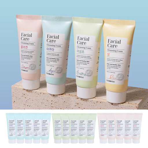 Foodaholic/Facial/Care/Cleansing Foam/100ml/Pick 1/Foam Cleanser/Houttuynia Cordata/Aqua/Rice/Collag Foodaholic/Facial/Care/Cleansing Foam/100ml/Pick 1/Foam Cleanser/Houttuynia Cordata/Aqua/Rice/Collag