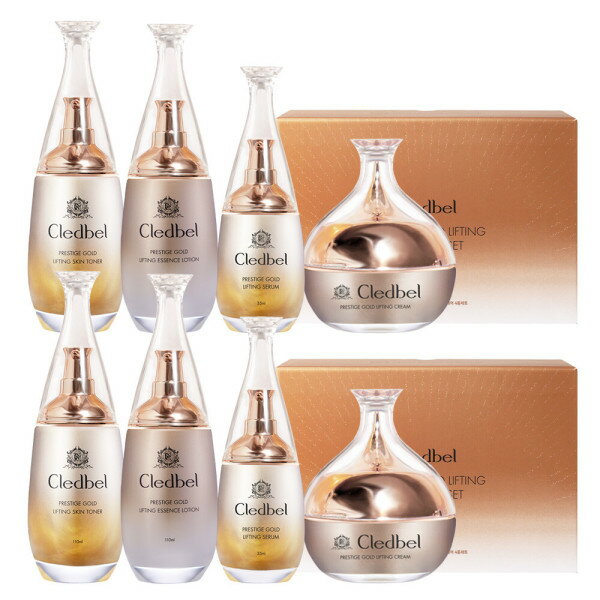(2セット) クレッドベル プレステージ ゴールドリフティング 基礎 4種/ ローション+トナー+セラム+クリーム