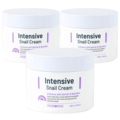 Foodaholic/Intensive/Snail/Cream/100ml/Moisturizing Cream/Anti Wrinkle/High Moisture Foodaholic/Intensive/Snail/Cream/100ml/Moisturizing Cream/Anti Wrinkle/High Moisture